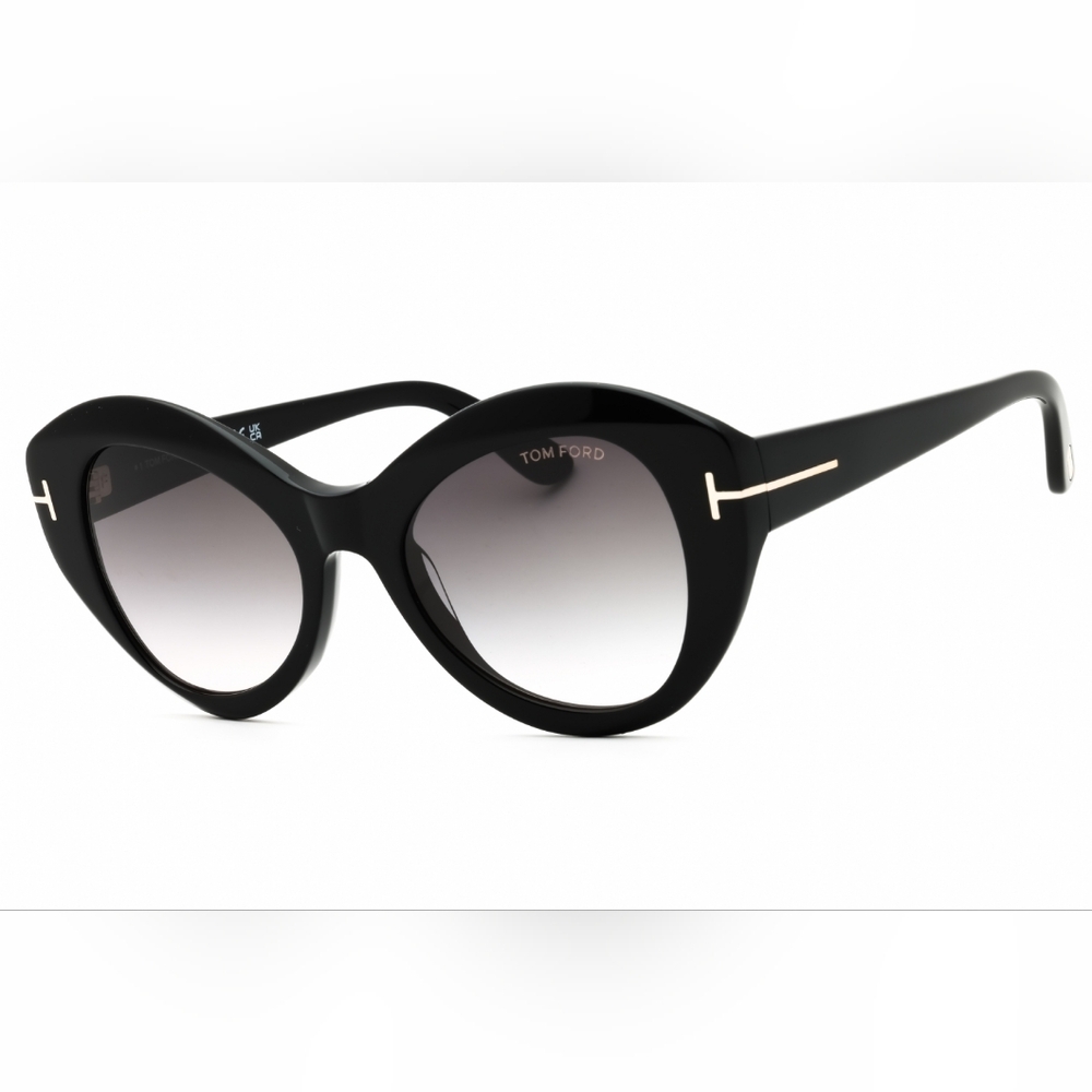 Tom Ford FT1084, Woman's Sunglasses Black Cat-Eye Sunglasses